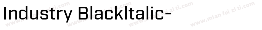Industry Blackltalic字体转换